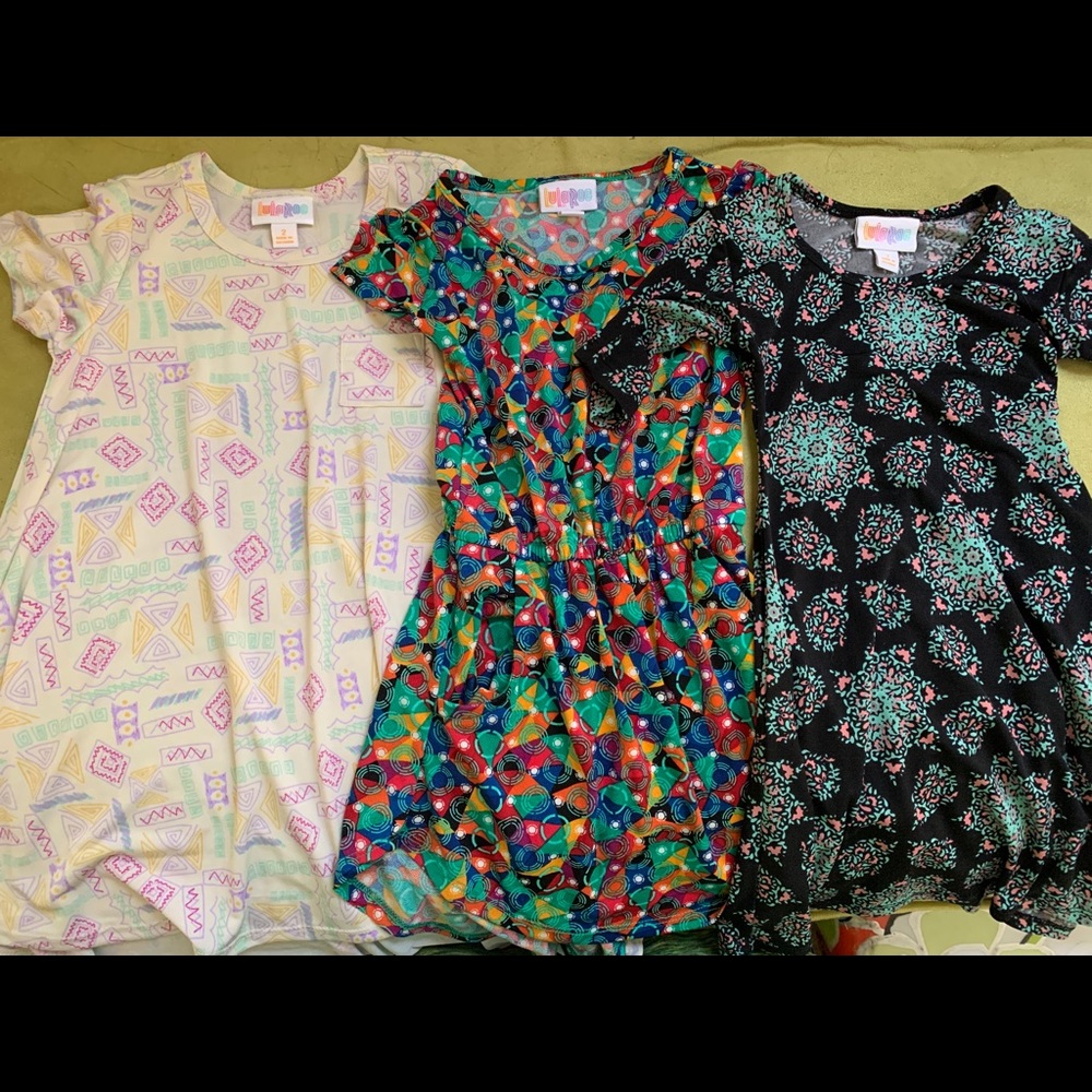 Lot of 3 2t Lularoe Dresses!  Scarlett & Adeline!